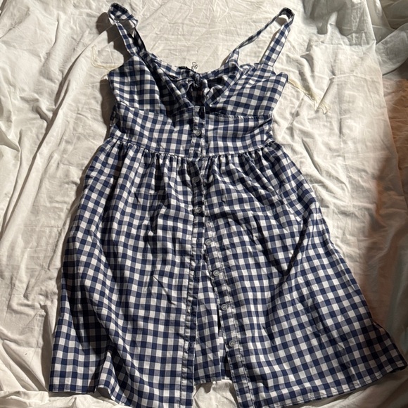 BeBop Navy and White Checkered Dress - Picture 1 of 4
